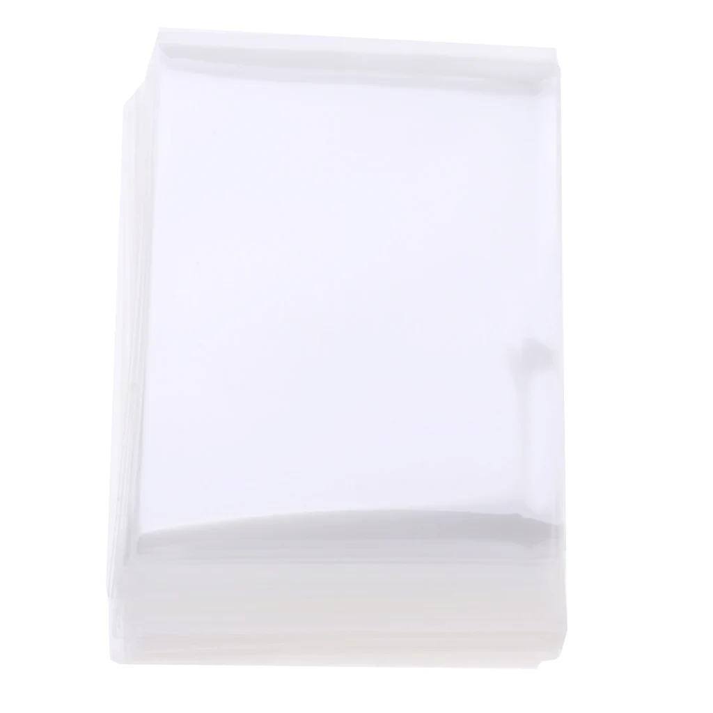 100x Plastic Card Sleeves Protector Magic of Three Bank Transparent Sleeves