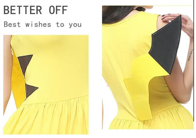 Halloween Pikachu Role-playing Cosplay Costume Carnival Party Masquerade  Fancy Dress - AliExpress