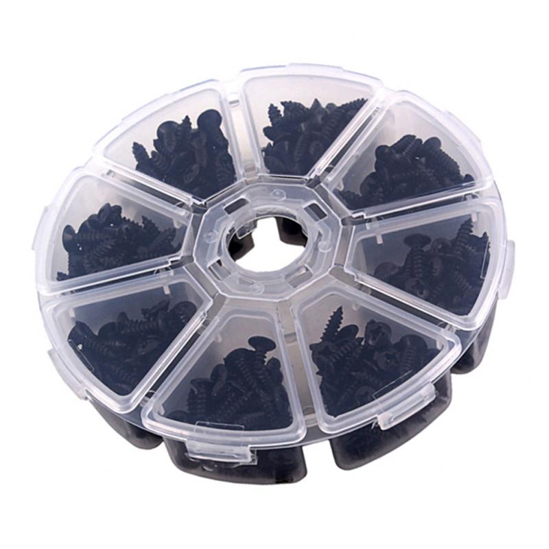 400pcs Black Guitar Pickguard Mounting Screws for Electric Guitar Bass Accs