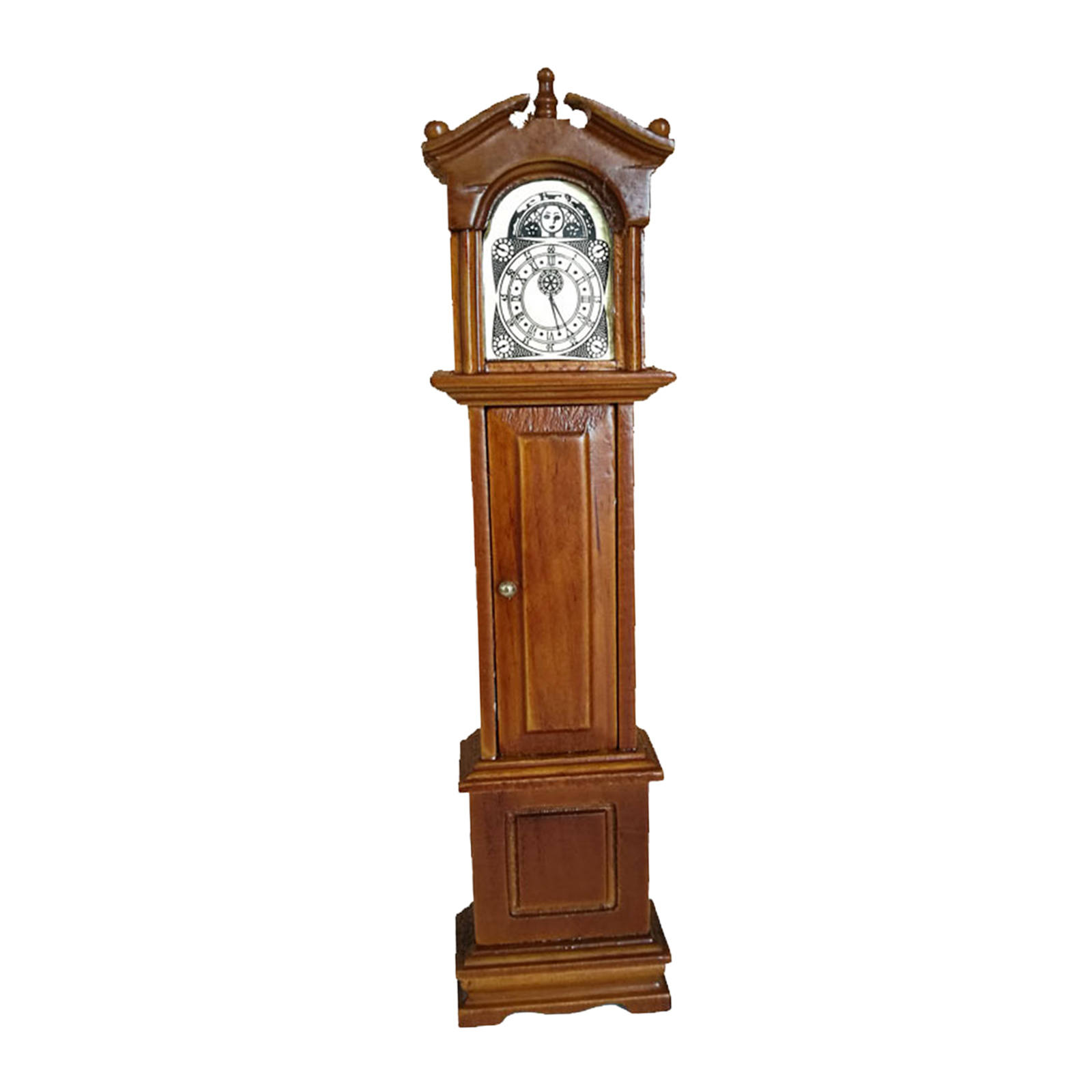 Miniature Dollhouse 1/12 Dollhouse Miniature Grandfather Clock Wooden Floor Mini Model Furniture Accessory Cute For Kid Children