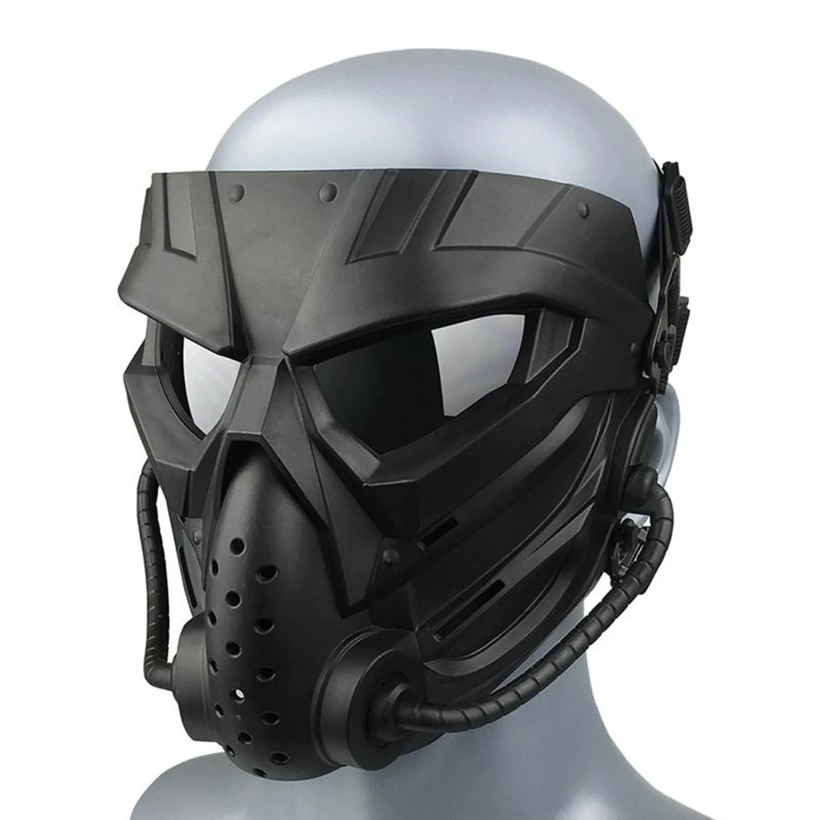 Tactical  Hunting Cosplay Protection Half Face  Helmet Goggles Guard