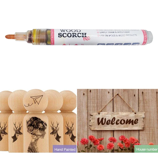 New Wood Burning Pen Scorch Pen Pyrography Marker For DIY Wood Painting  Projects Design Holiday Decoration Patterns - AliExpress