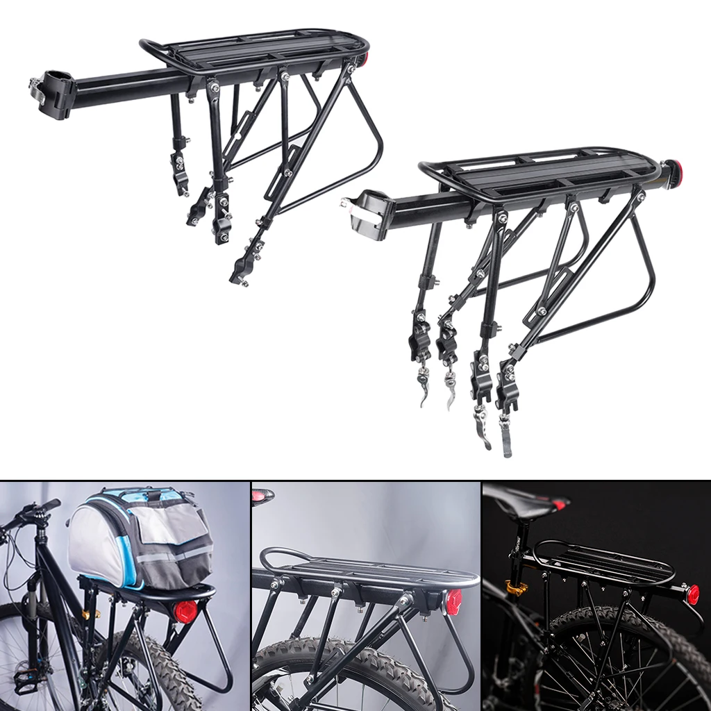 Bicycle Luggage Carrier Cargo Panniers Rack Rear Rack Shelf Load Freight Cycling Bag Holder Trunk Shelf Bike Travel Accessories