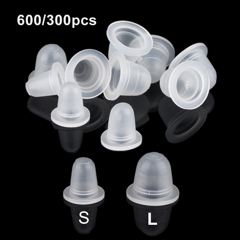 Best of 600 / 300Pcs Small Size Disposable Soft Silicone Tattoo Ink Cup Caps Pigment Holder Container For Tattoo Microblading Reviews & Tips