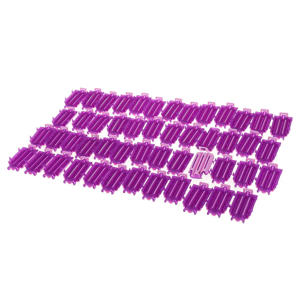 Lot 50 Hair Wave Rods Kit DIY Clip Curlers Maker Tool for Salon Travel