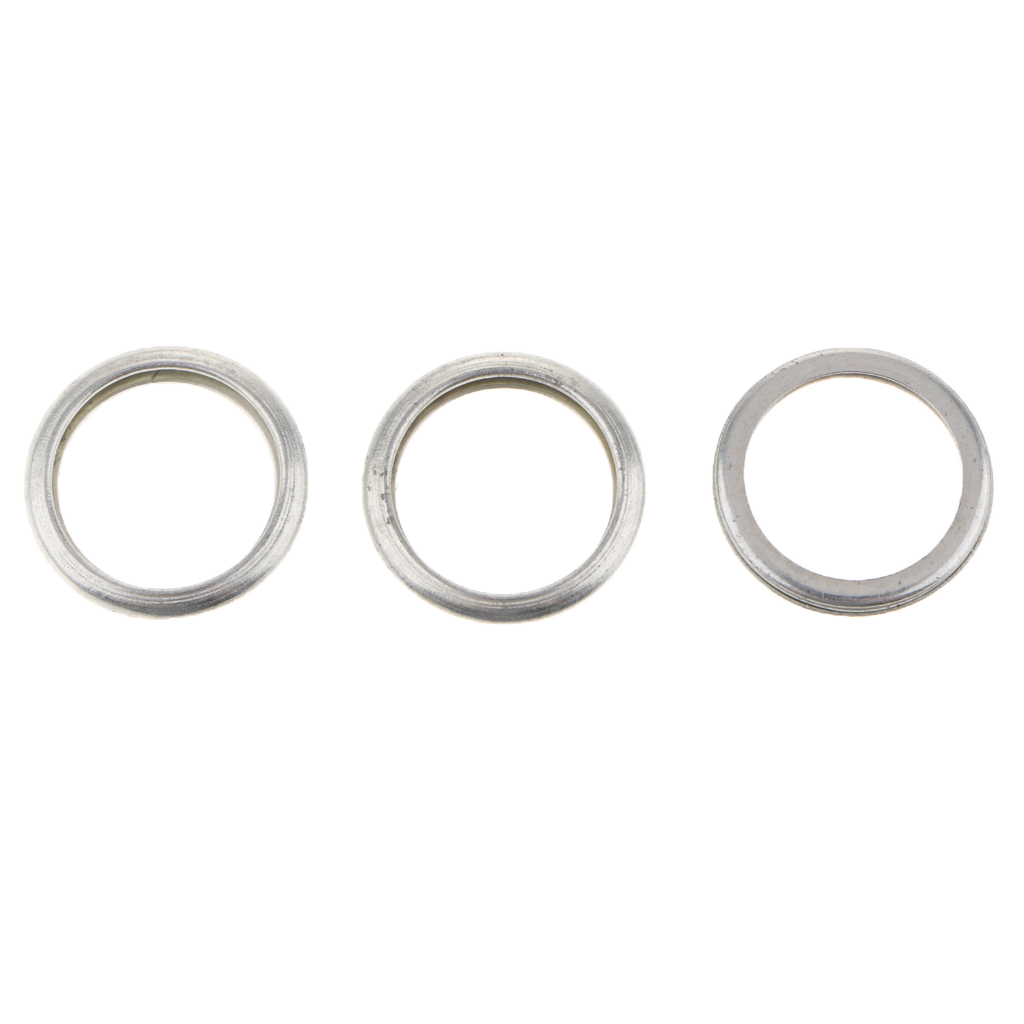 50pcs Metal Engine Oil Drain Plug Crush Washer Gasket Open Size: 16mm Screw Size: M16