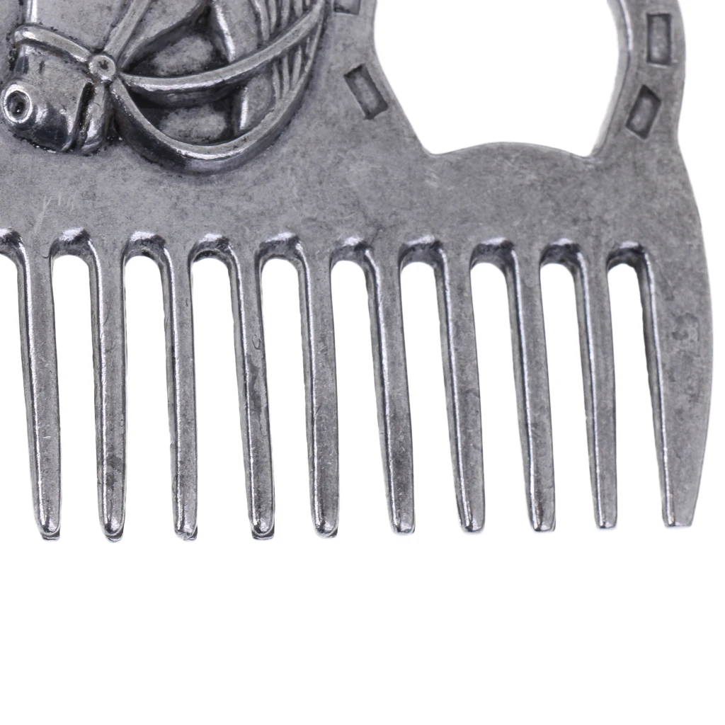 Mane & Tail Curry Comb Pony Horse Grooming Aluminium Tough & Durable Equestrian 