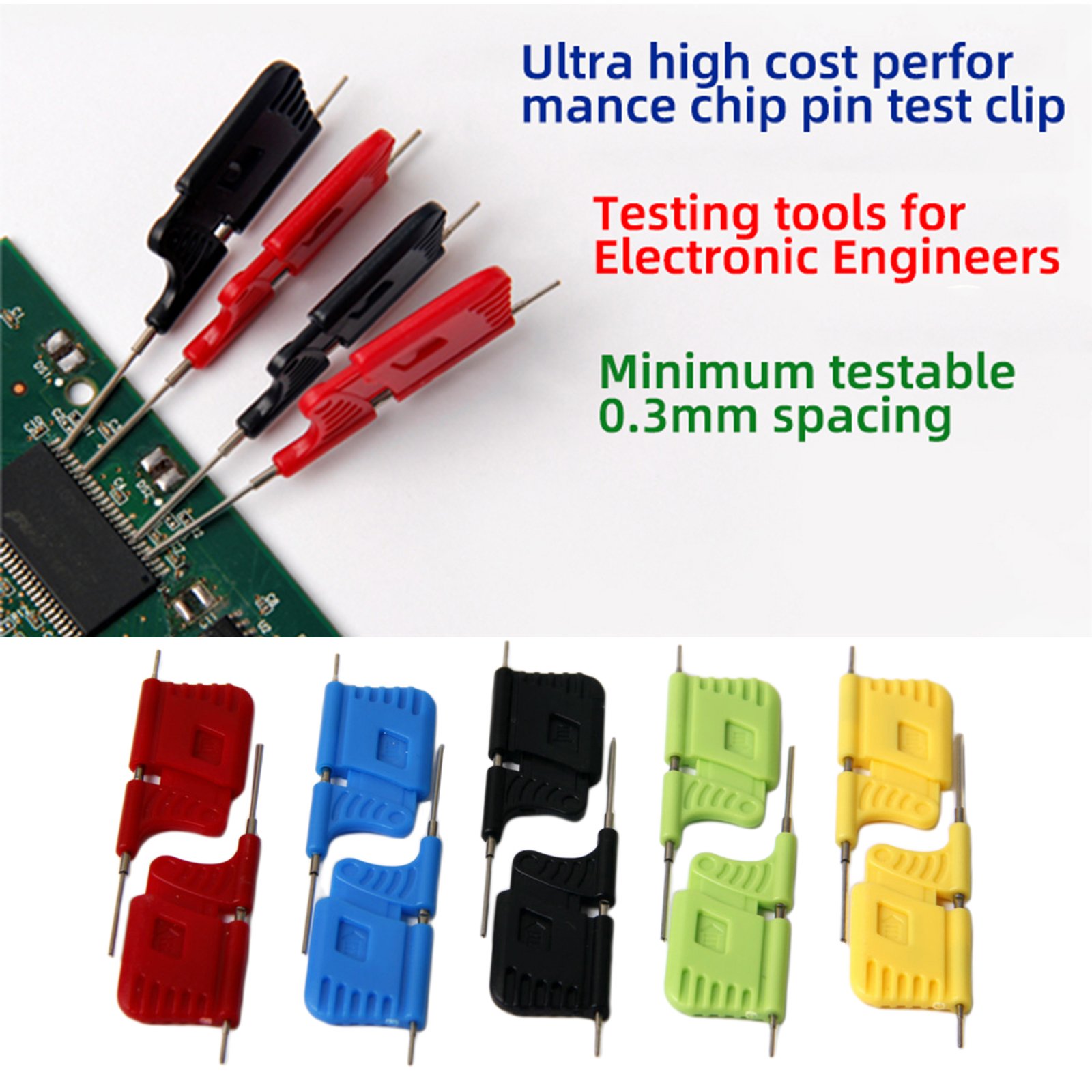SDK08 Test Clip Ultra Small Clip Micro IC Clamp TSOP MSOP QFP TQFP LQFP SMD IC Test Chip Mini Chips Adapters Socket