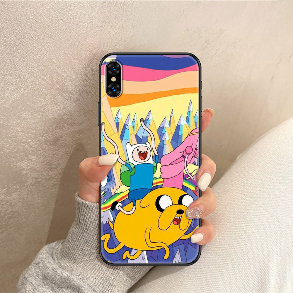 Чехол для телефона Adventure Time для iphone 5 5S SE 2 6 6S 7 8 11 12 Mini  Plus X XS XR Pro Max, черный красивый чехол-бампер, арт Etui, силиконовый |  AliExpress