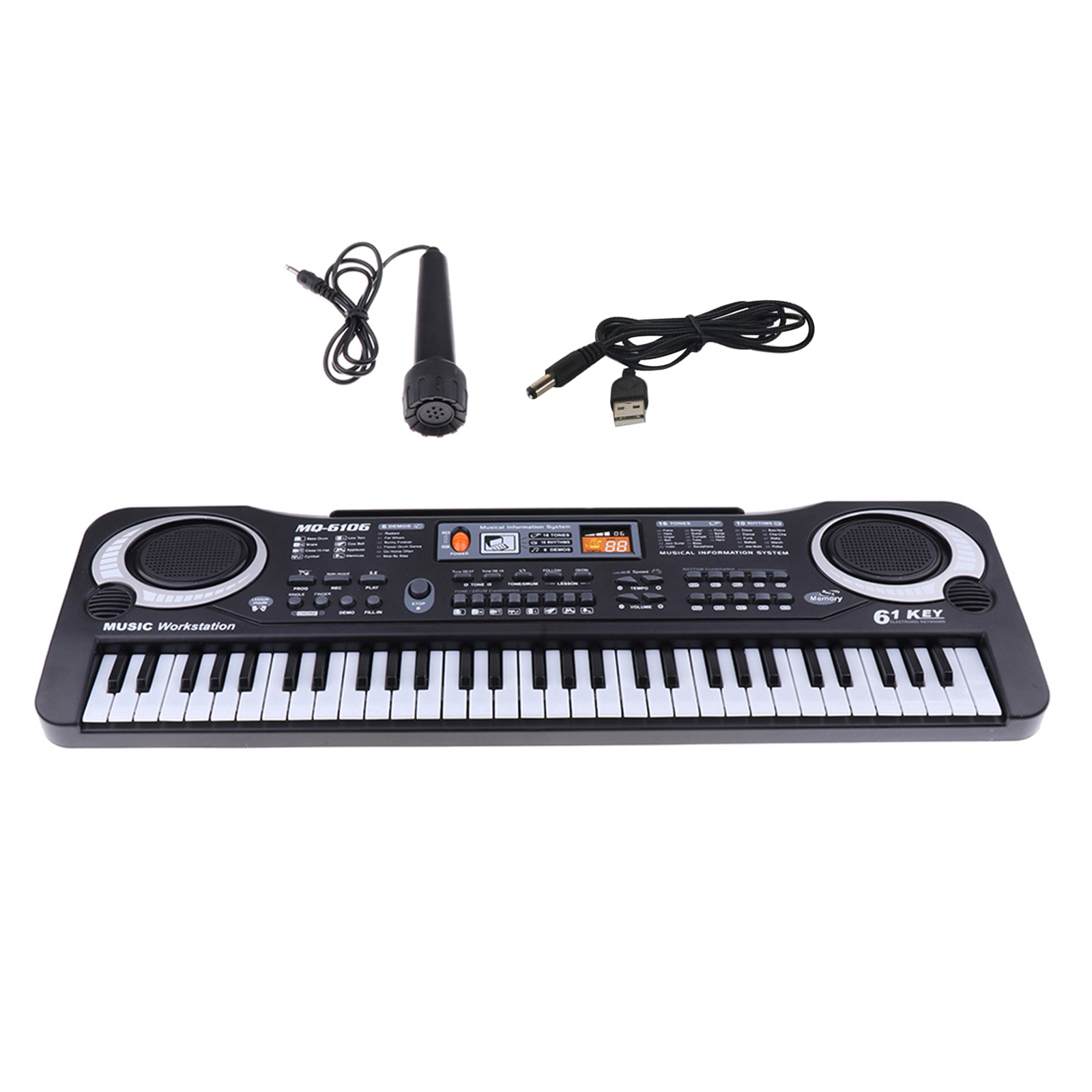 61 Keys Digital Music Electronic Keyboard Key Board Electric Piano Children Kids