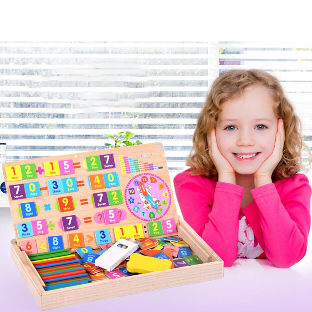 Multifunction Counting Sticks Wood Calculation Math Pre- Children Toys