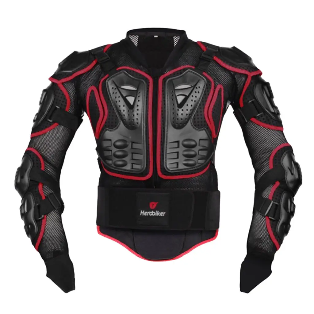 Motorcycle Full Body Protective Armor Jacket Spine Chest Protection Durable Unisex Body Protection