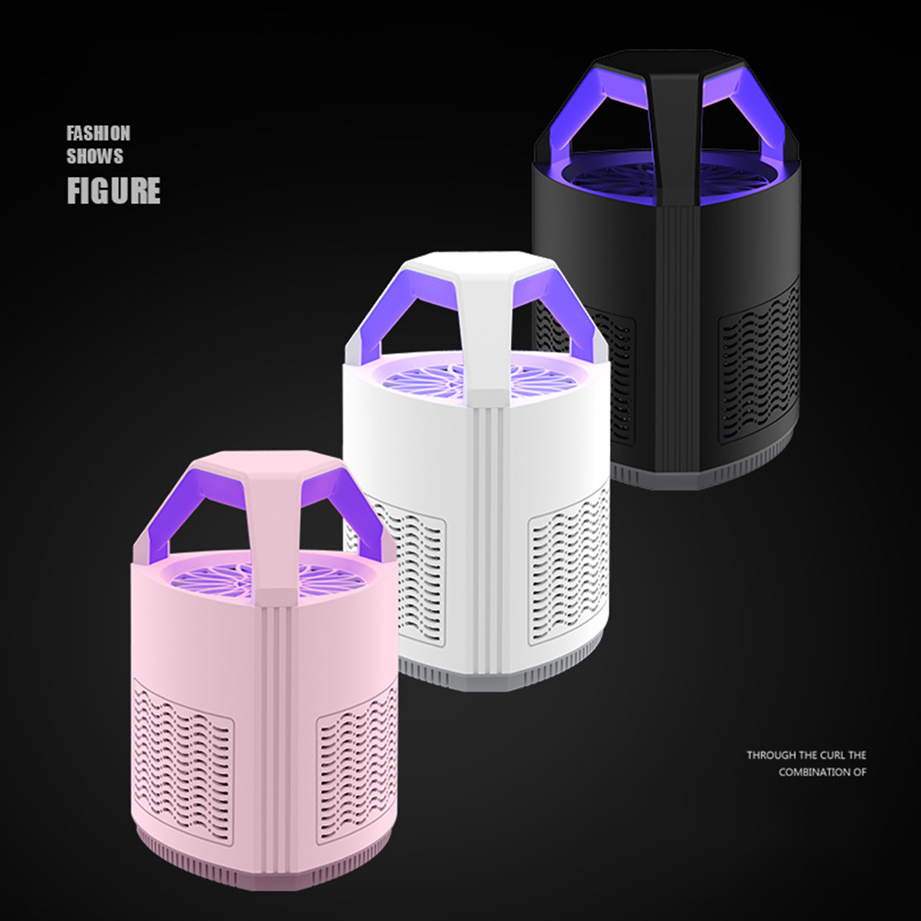1pc Electric Insect Flying Bugs Trap Portable UV Mosquito Killer Lamp Quiet Bedroom Home Flies Trap