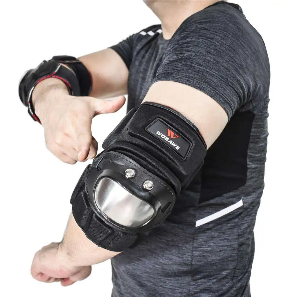 Bike Elbow Pads with Wrist Guards Protective Gear for Biking, Riding, Cycling