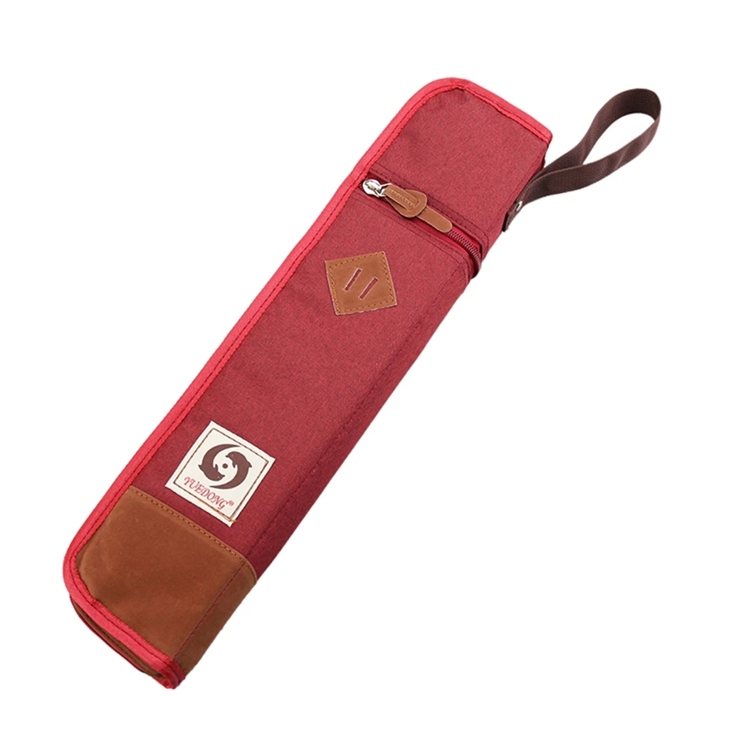 Cotton Padded Drumstick Bag - Soft Carrying Case For Sticks Mallets