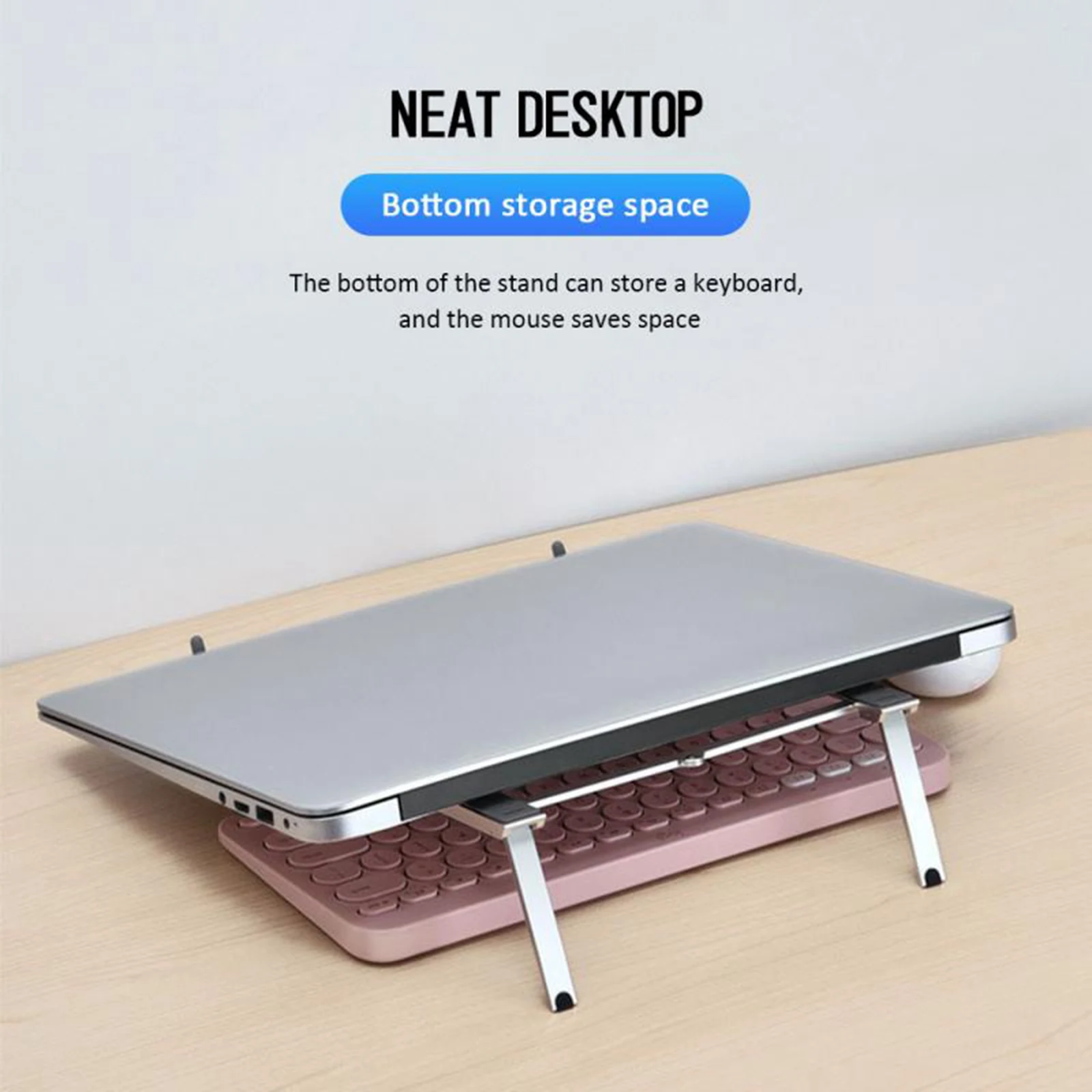 3-in-1 Laptop + Mobile Phones + Tablets Stand Laptop Stand for Desk Aluminum Alloy Laptop Mount Laptops Elevator