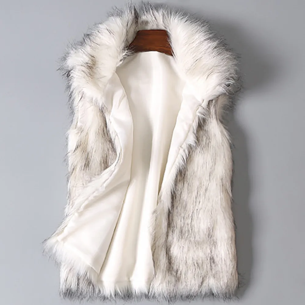 Winter Faux Fur Vests Coat For Women White Cute Sleeveless Top Christmas  Gift For Wife Fur Jackets - Vests - AliExpress