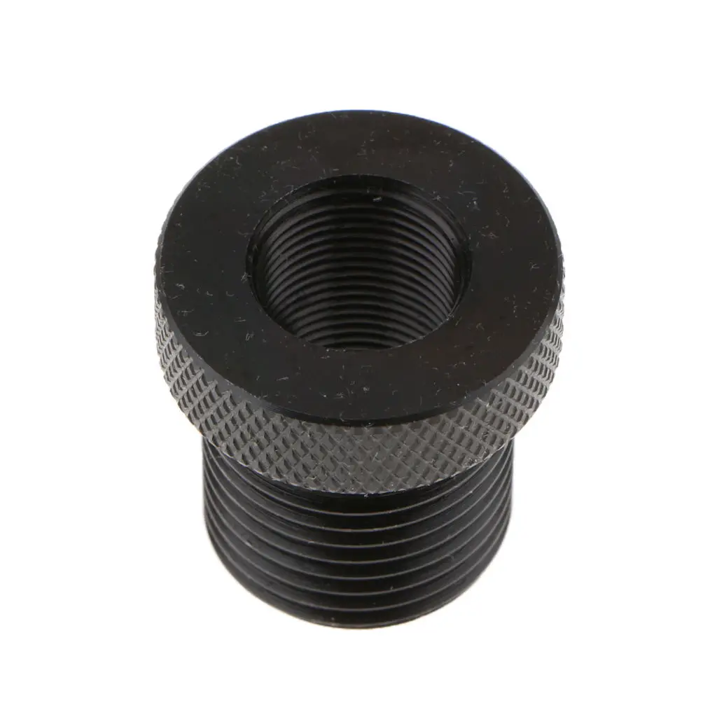 Automotive Car Oil Filter Knurled Fitting 1/2-28 to 3/4-16 - Black