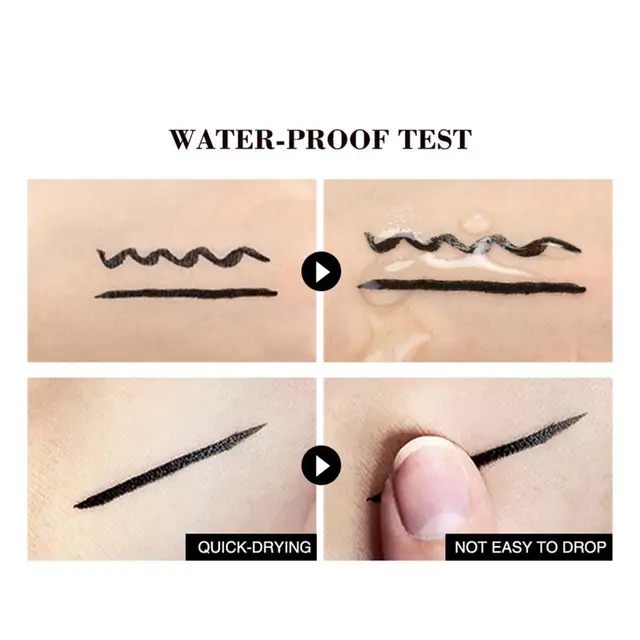 2 In1 Winged Stamp Liquid Eyeliner Pencil Eyes Makeup Waterproof Fast Dry  Lasting Cosmetics Black Stamps Seal Eyeliner Pen - Eyeliner - AliExpress