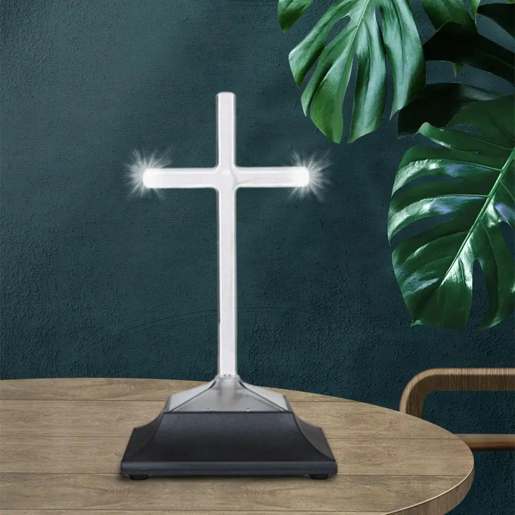 Solar Cross Light Waterproof Remembrance Gifts LED Lamp Landscape Light for Path Lawn Yard Patio Church Cemetery Decoration