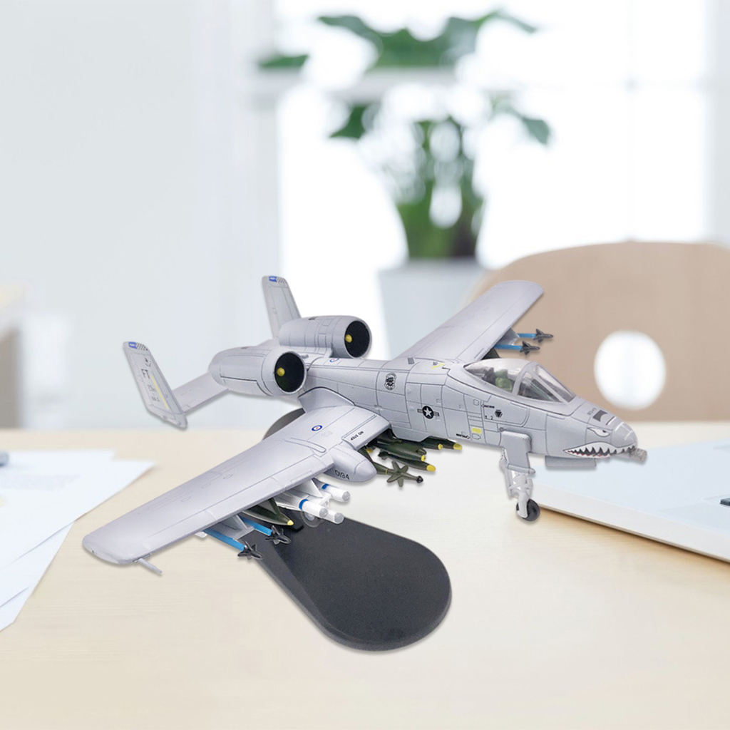 1:100 Scale Die Cast Aviation USA A-10 Attack Plane Fighter Model