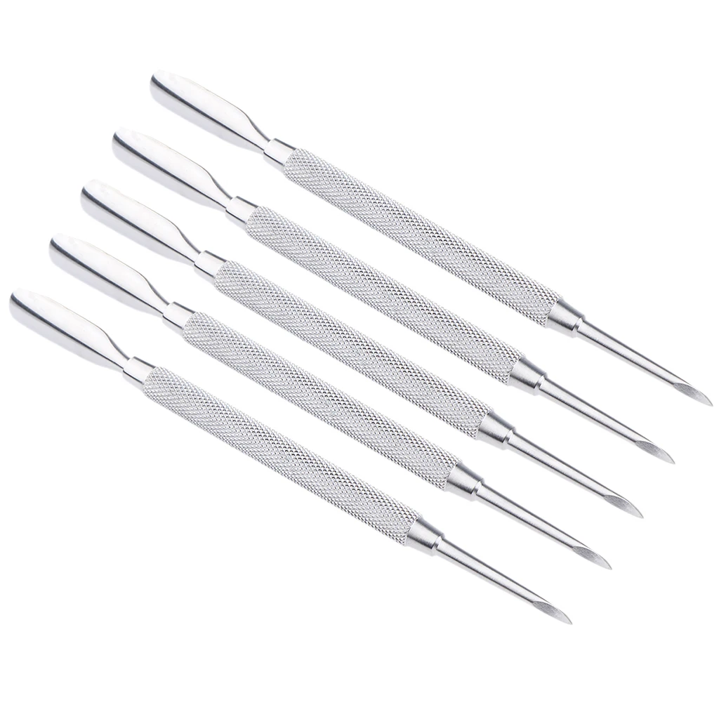 5pcs Professional Grade Stainless Steel Cuticle Remover And Cutter - Durable
