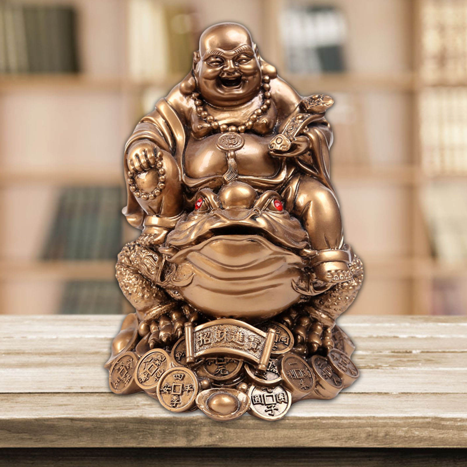Laughing Buddha Wealth Lucky Feng Shui Ornament Figurine for Wedding Birthday Shop