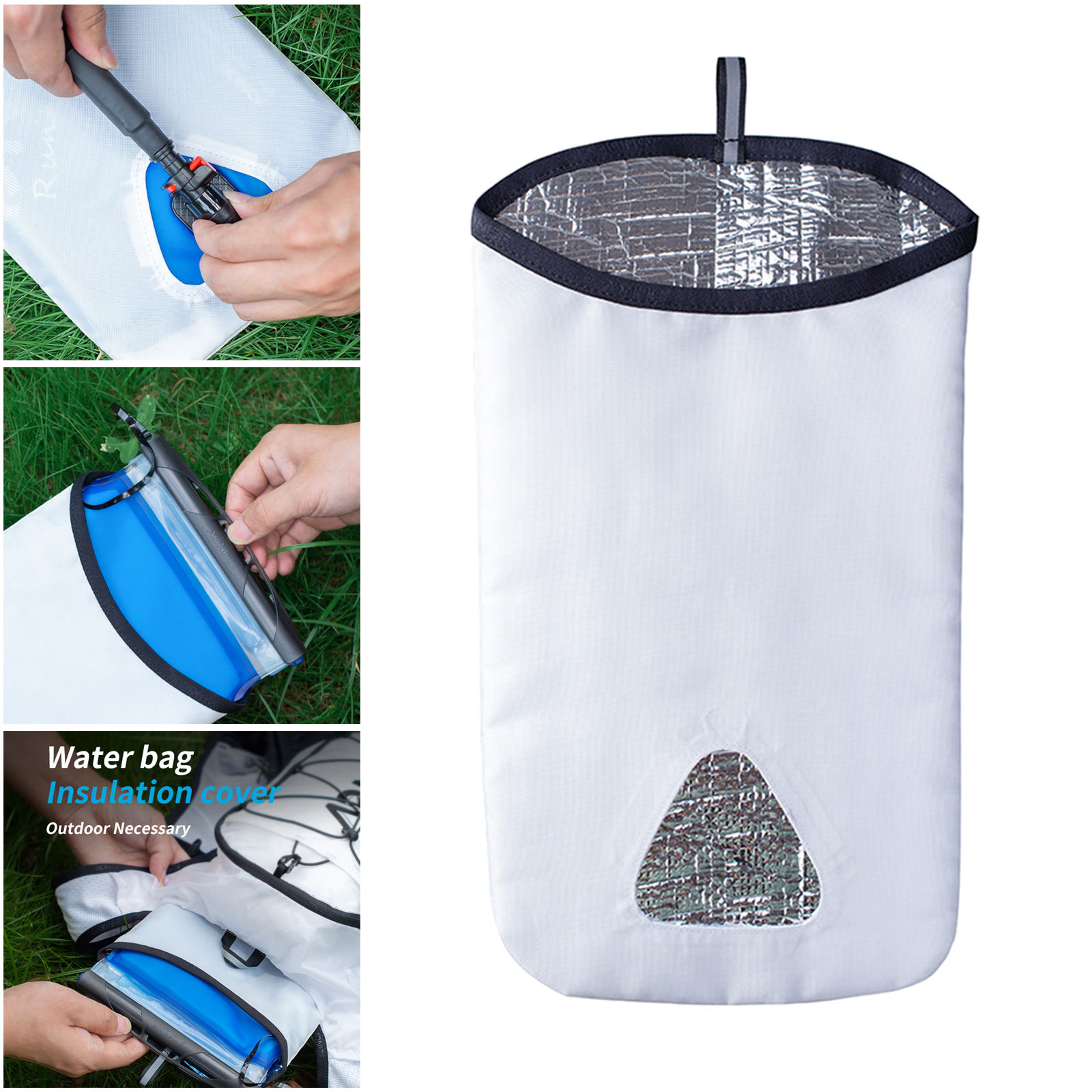 Portable Hydration Bladder Cooler Bag Protective fit 1-2L Water Reservoir Hiking Outdoor Sports Running Kayaking Trekking