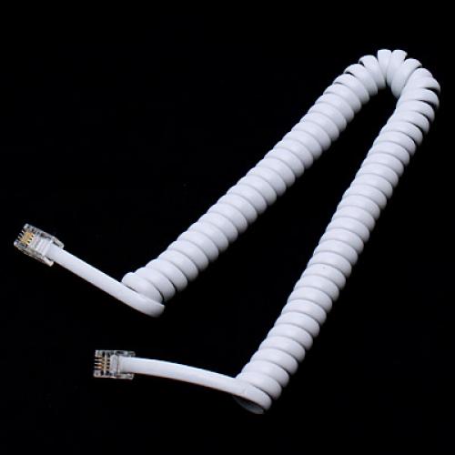 5.7ft Telephone Handset Extension Cord Curly Line Cable RJ11