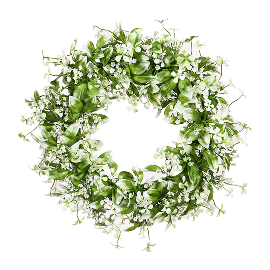 Large Round Simulated Greenery Wreath Garland Welcome Front Door Home Decor