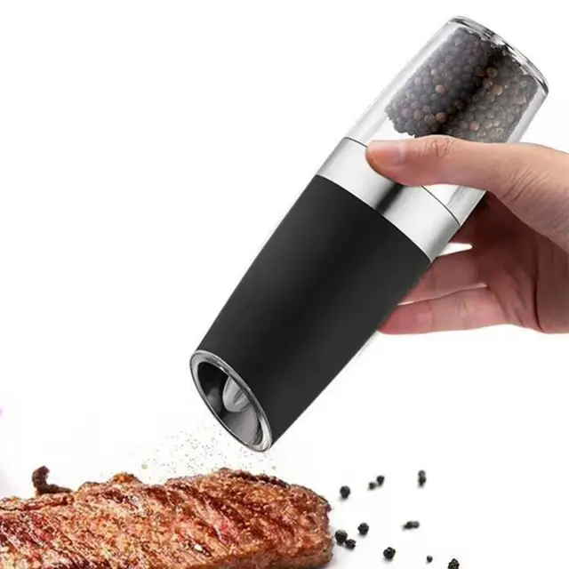 Gravity Induction Electric Pepper Mills Large Capacity Automatic Induction  Peppers Grinder Spice Grain Sea Salt Processor Seasoning Container Kitchen  ZL0648 From Lonyee, $16.84