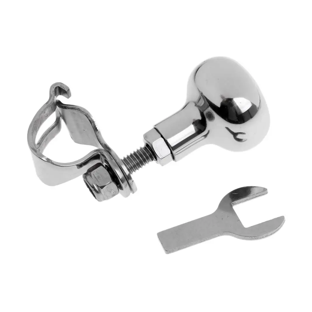 316 Stainless Steel Boat Steering Wheel Knob Accessories with Spanner Tool
