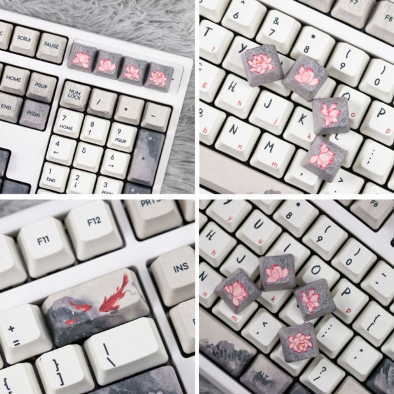 koi nobori carpa teclado keycaps q1jf