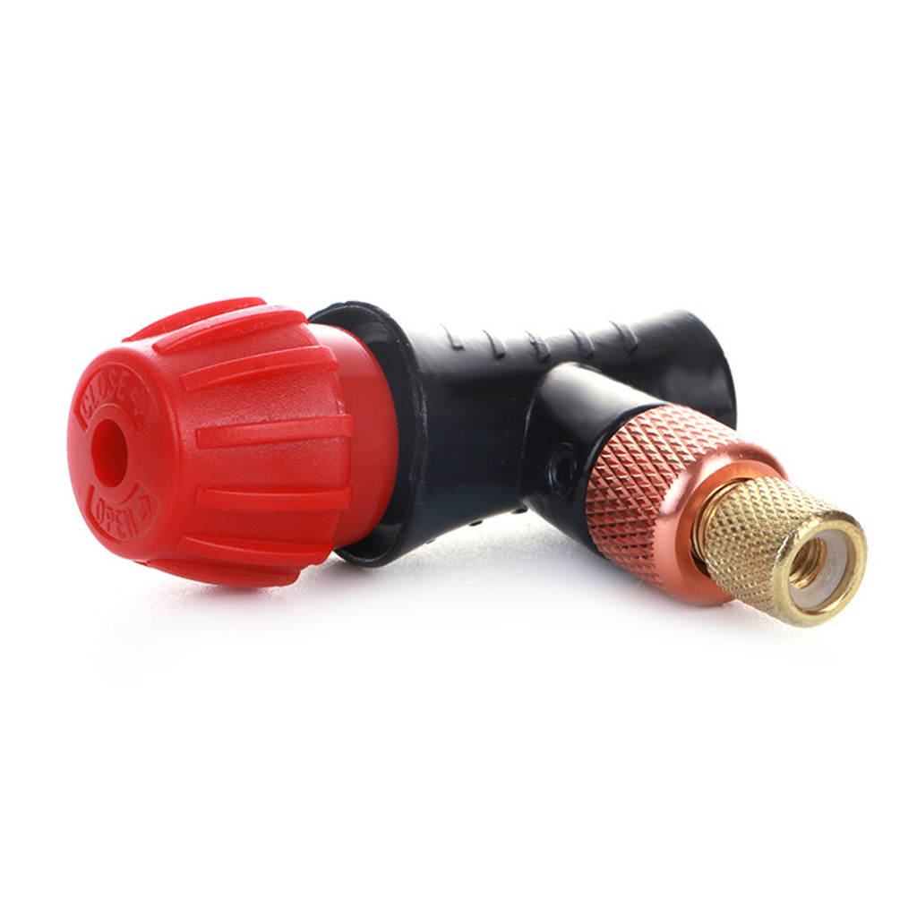 Tire CO2  Pump Inflator Head Connector Works With Threaded Cartridge