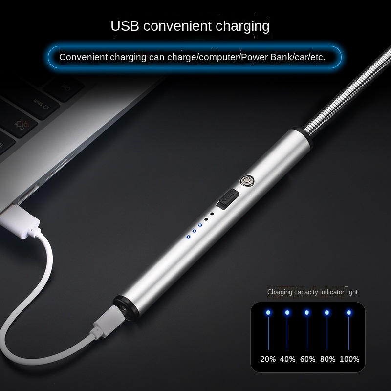 Isqueiro para churrasco elétrico usb à prova