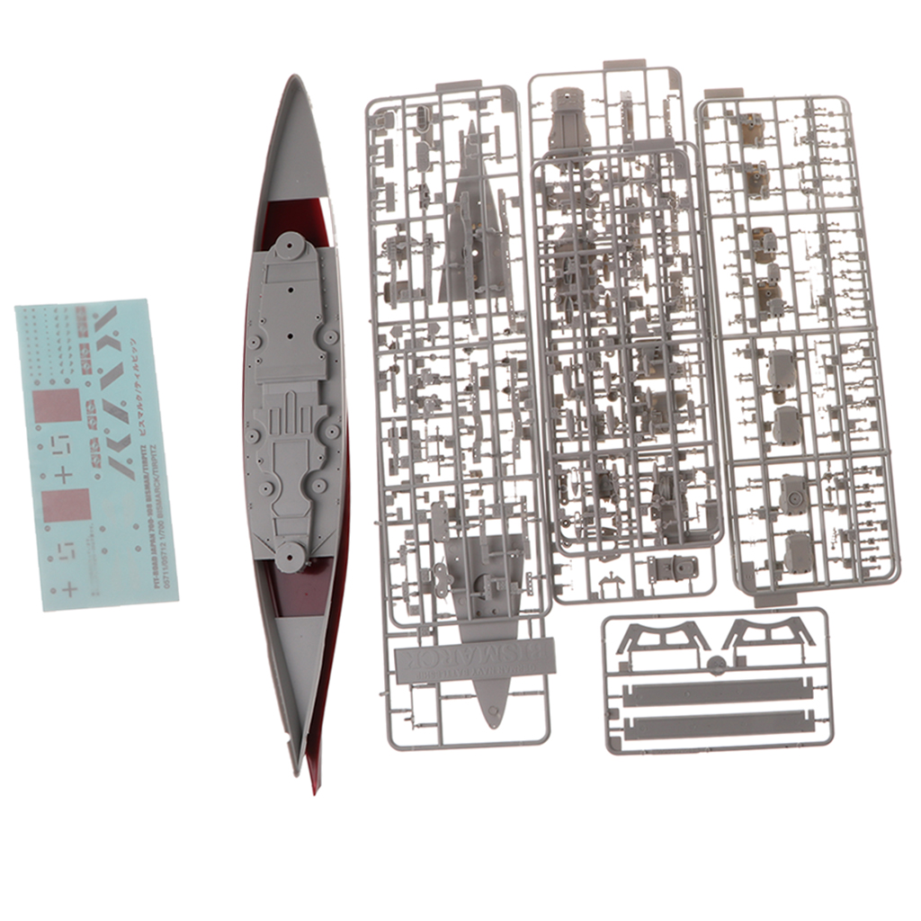1/700 Scale German Bismarck  Model DIY Modle Kits Kids Toy Gift