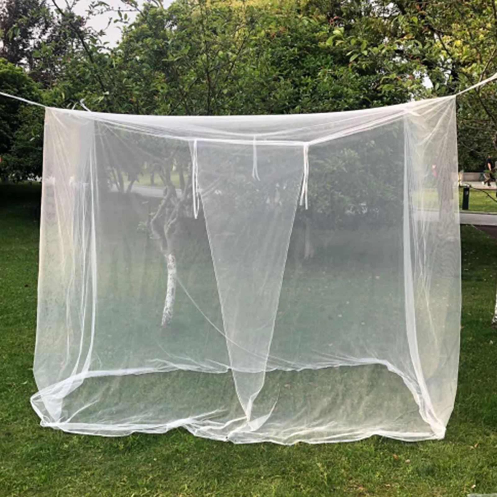 Mosquito Net White Large Outdoors Camping Netting Tent Canopy 200x200x180cm