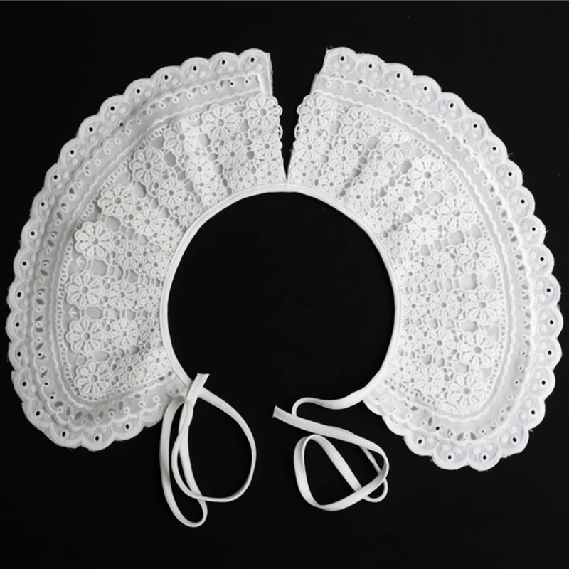 pacifier for baby Embroidery Floral Lace Fake Collar Shawl 3 Layer Scalloped Trim Capelet Necklace baby accessories