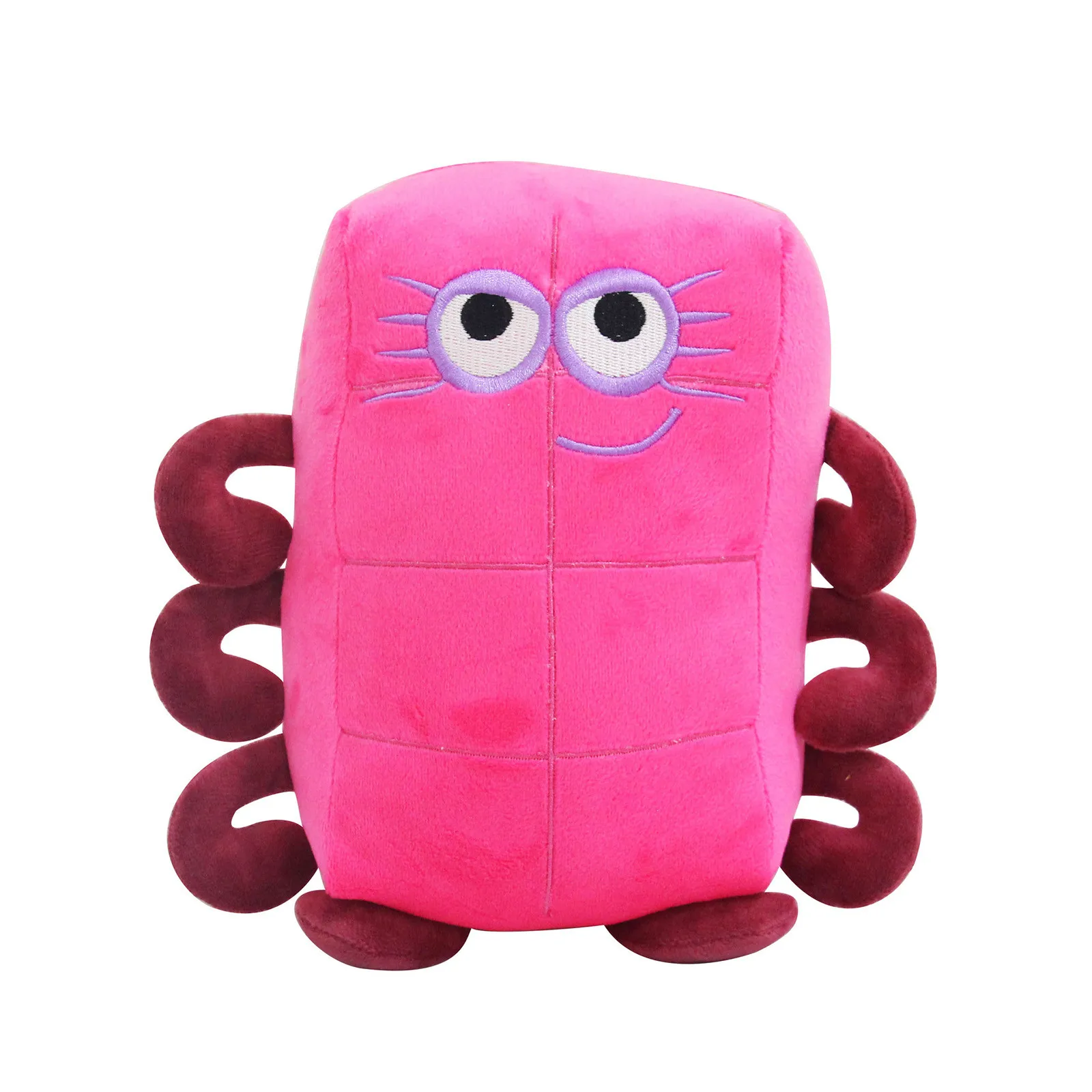Numberblocks Cartoon Animation Soft Stuffed Pillow Toy for Kids Mathematics Enlightenment Animation Plush Doll 1-10 Numberblocks Birthday Decorations for Party Supplies Numberblocks Plush Toys 
