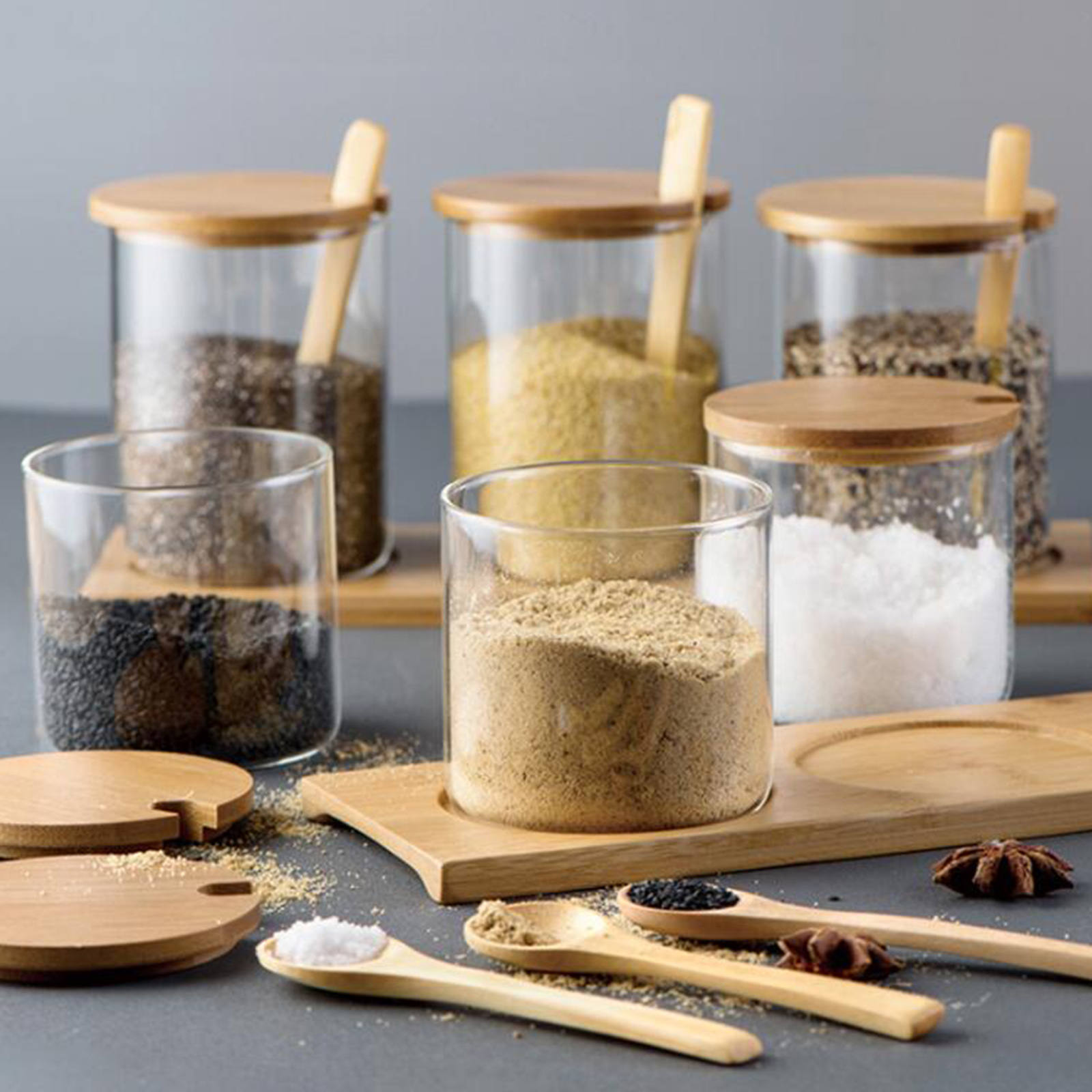 Storage Jar Candy Cookies Bottle Coffee Canister for Grains Herbs Beans