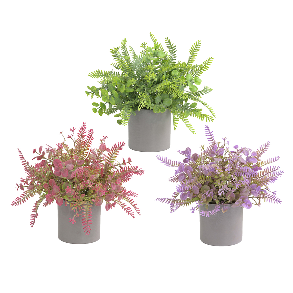 30x30cm Artificial Grass Plants Bonsai Home Garden Bedroom Balcony Party Decoration Small Potted Bonsai Plastic Ornament