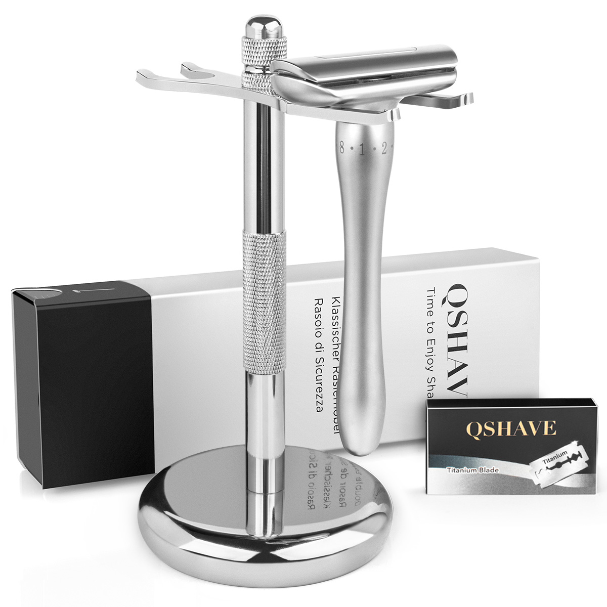 Best of QShave Adjustable Safety Razor With Magnetic Cover 1 Razor 1 Razor Holder &amp; 5 Blades Reviews & Tips