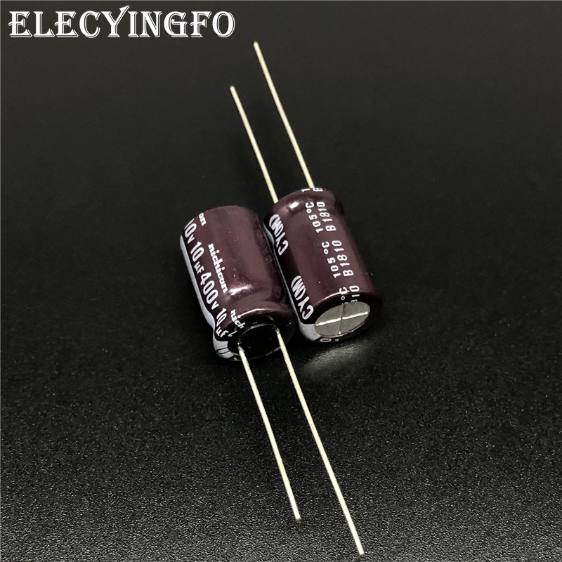 5 Stück/50 Stück 10uF 400V NICHICON CY Serie 10x16mm Hochwelliger Strom Lange Lebensdauer 400V10uF Aluminium-Elektrolytkondensator – Detail 1