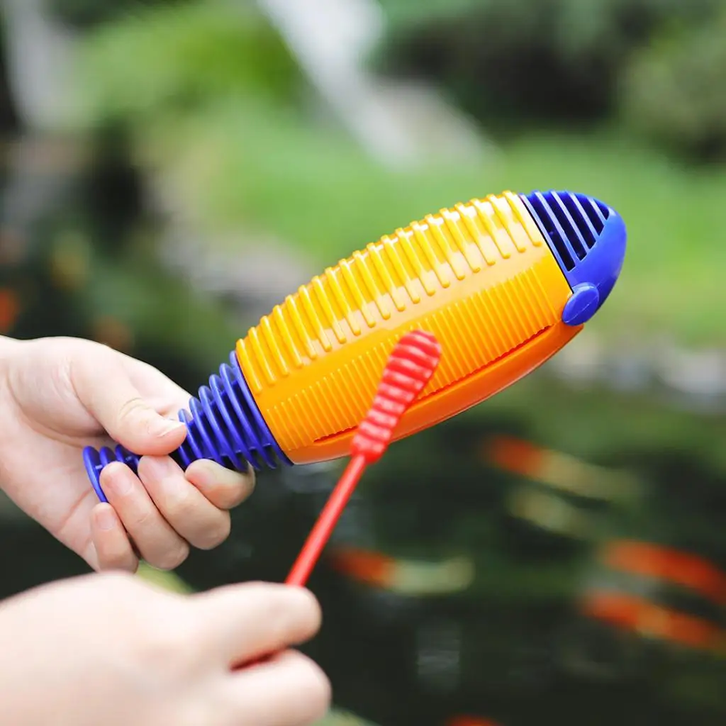Hands Plastic Guiro with Beater for Music Enlightenment Teaching Performance Musical Instrument Fish Baby