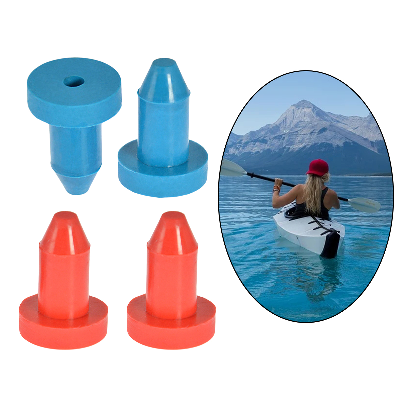 2x Kayak Drain Plugs Scupper Stoppers for Sun Dolphin Aruba 10 Replaces