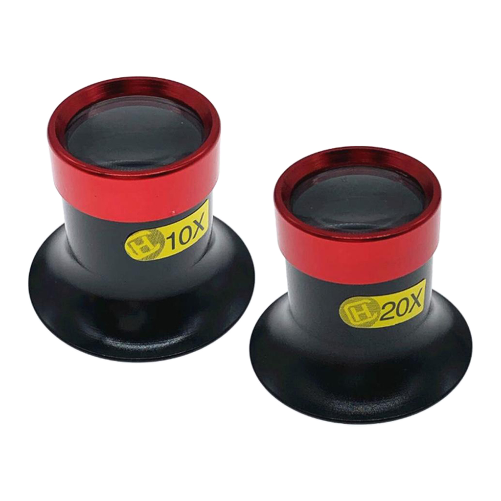 Pocket Portable 10X 20X Monocular Loupes Loop Magnifier Magnifying Glass Lens Watch Jewelry Stamps Repair Tool