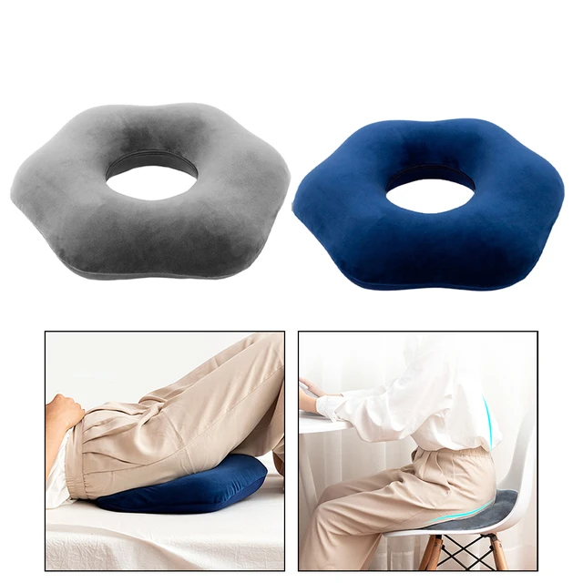 Donut Pillow Memory Foam Petal Tailbone Hemorrhoid Seat Butt