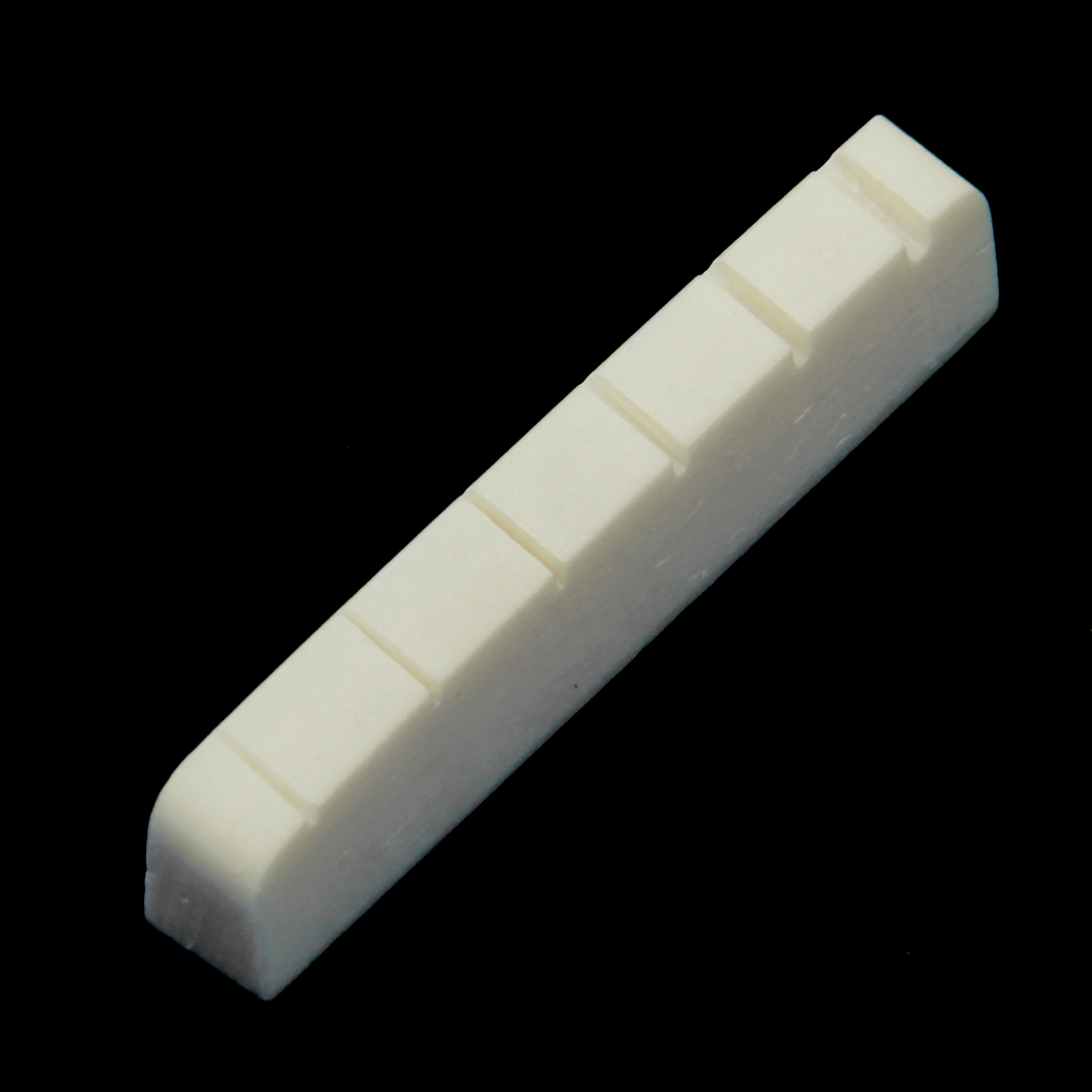 Set of 6 43mm Bridge Natural Bone Nut for  Guitars Bass Accessories Kit