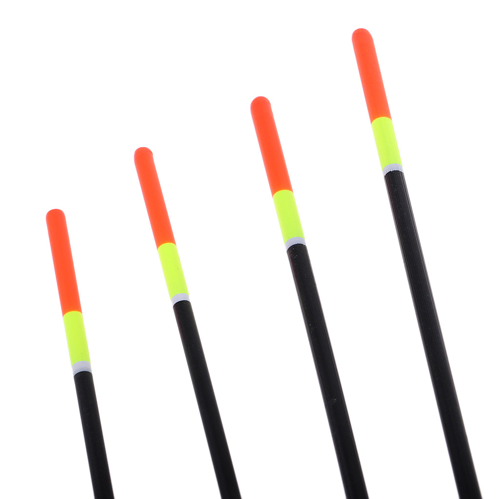 4pcs Fishing Floats Set Buoy Bobber Stick Floats Mix Size, Better Buoyancy and Lightweight