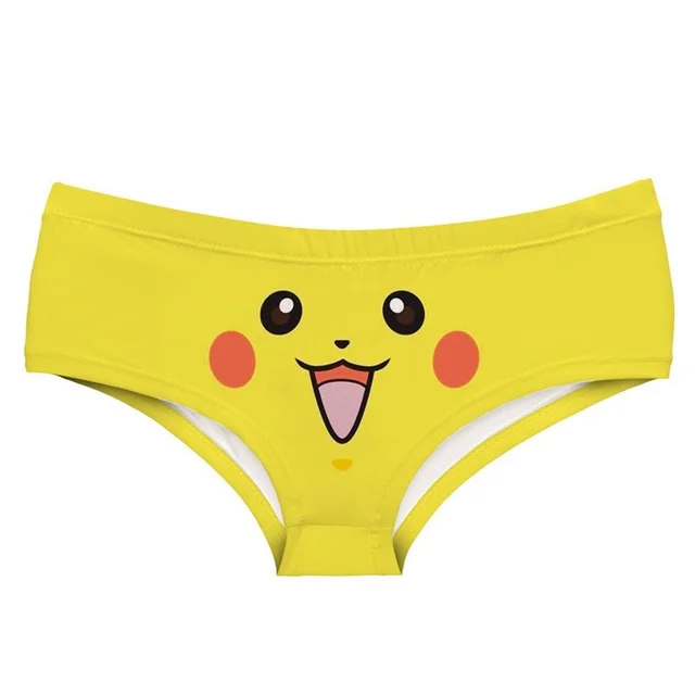 Anime Pokemon Pikachu Ladies Underwear 3D Print Panties Seamless Breathable  Women Low Waist Sexy Cosplay Costume Accessories - AliExpress